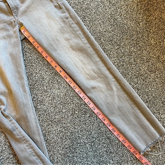 Rag & Bone Dre Grey Low Rise Skinny Raw Hem Jeans size 24 - Picture 9 of 11